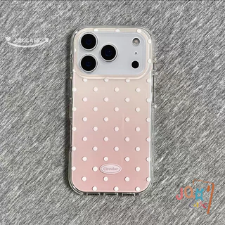 เคสคู่ลายแมวน่ารัก ดีไซน์ลายจุด สำหรับ iPhone 17 Air 14 12 Pro 16 Plus 15 Pro 17 Pro Max 13 11 7 8 Plus X Xr Xs Xs Max