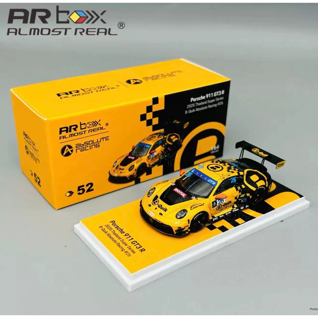 ARbox Porsche 911 GT3 R Racing Model ARbox 1: 64 Scale Porsche 911 GT3 R Model, 2025 Thailand Super 