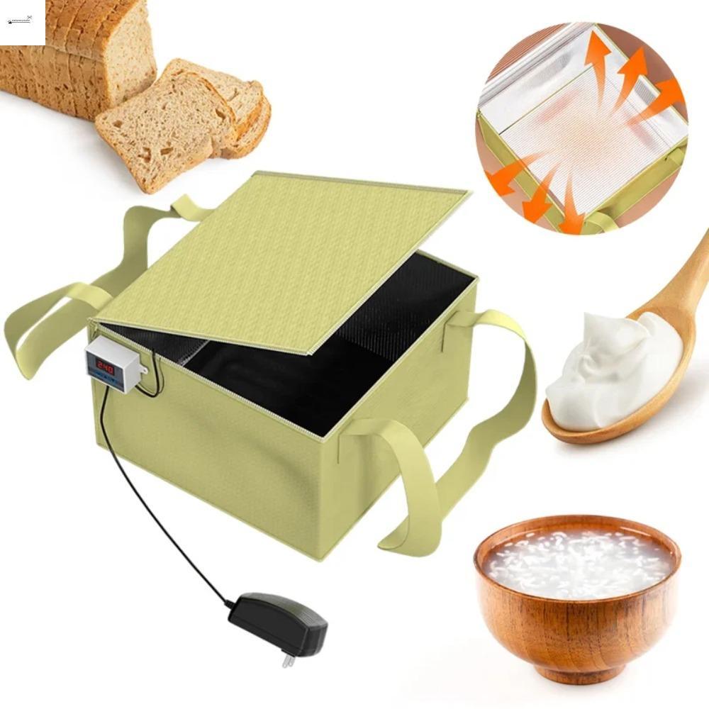 STATIONERYSTUDIO กล่องแป้ง Proofing อุณหภูมิที่แม่นยําพร้อมแผ่นความร้อน Bread Proofer, กล่องฉนวนพับไ