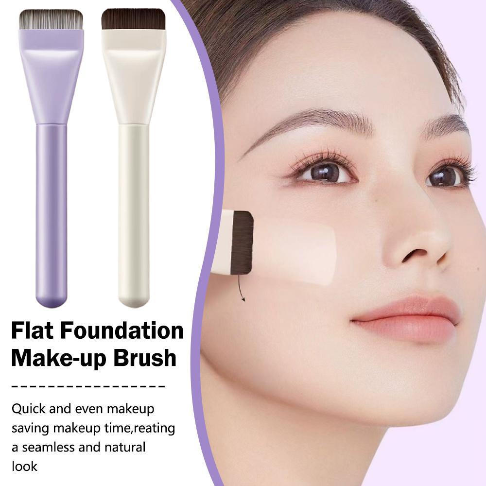 Flat Foundation Make-up Brush Thin Face Contour Brush Tools แปรงรองพื้น Contour Makeup G8t2