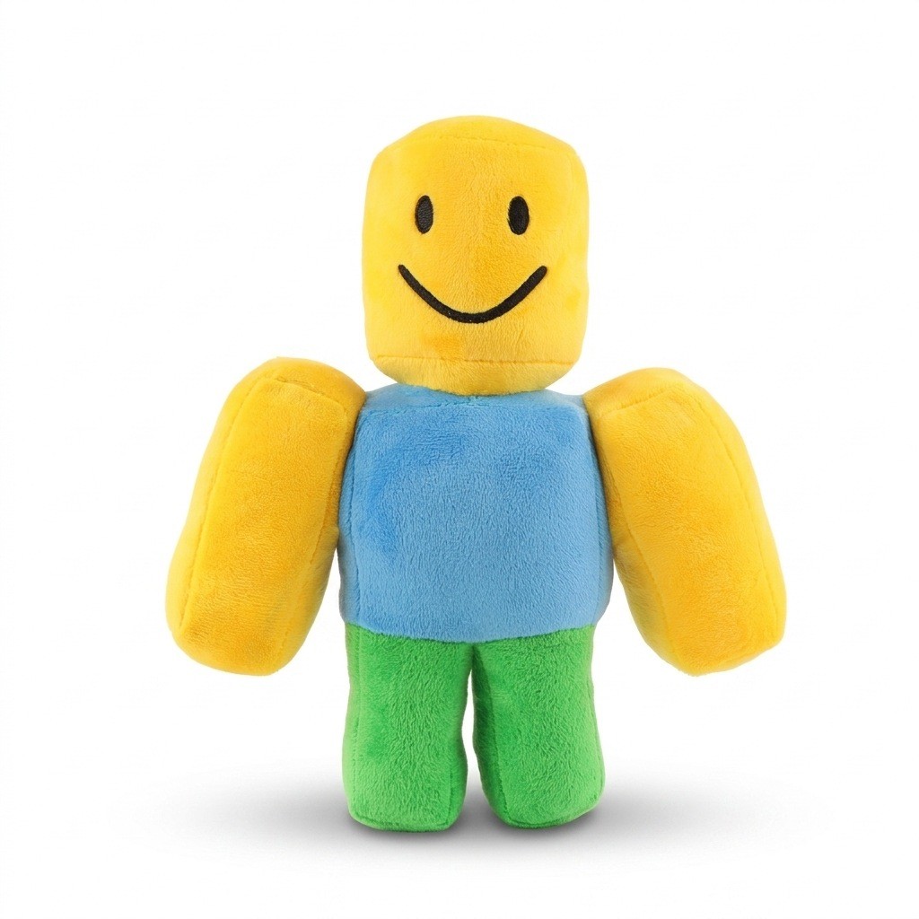No Noob Game Merchandise Yellow Smiley Robot Doll NoobExperiment Plush Toy