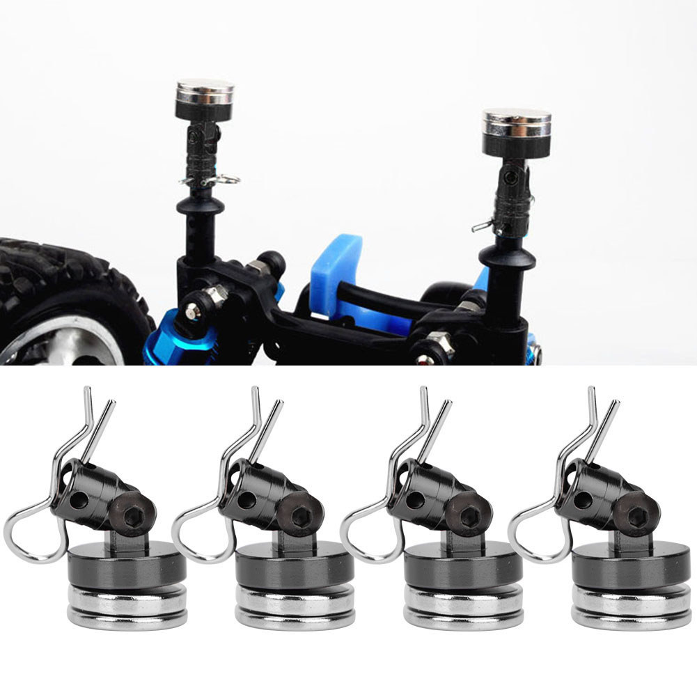 RC แม่เหล็ก 4PCS น้ําหนักเบาคอลัมน์เชลล์สําหรับ SCX10 4WD HSP 1/10 รถ Slotting ออกแบบตามหลักสรีรศาสต