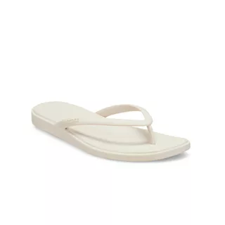 CROCS รองเท้าแตะผู้หญิง MIAMI FLIP - COCOA CREAM