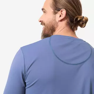 Decathlon Men'S Surfing Water T-Shirt Long Sleeve UV-Protection Top เสื้อโต้คลื่นผู้ชายแขนสั้นป้องกันรังสียูวี - Blue