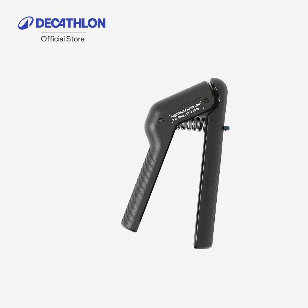 Decathlon Adjustable Handgrip 8 - 40 Kg แฮนด์กริปแบบปรับได้ 8 - 40 กก. - Black