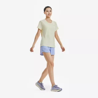 Decathlon Kiprun Run 500 Dry Women'S Breathable Running T-Shirt เสื้อยืดผู้หญิงใส่วิ่ง - Yellow