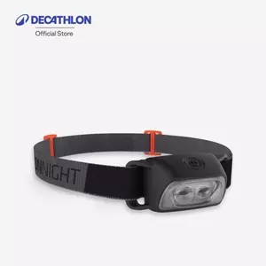 Decathlon 80 Lumen Battery-Operated Head Lamp ไฟฉายคาดศีรษะใช้พลังงานจากแบตเตอรี่ รุ่น Onnight 100 - Black