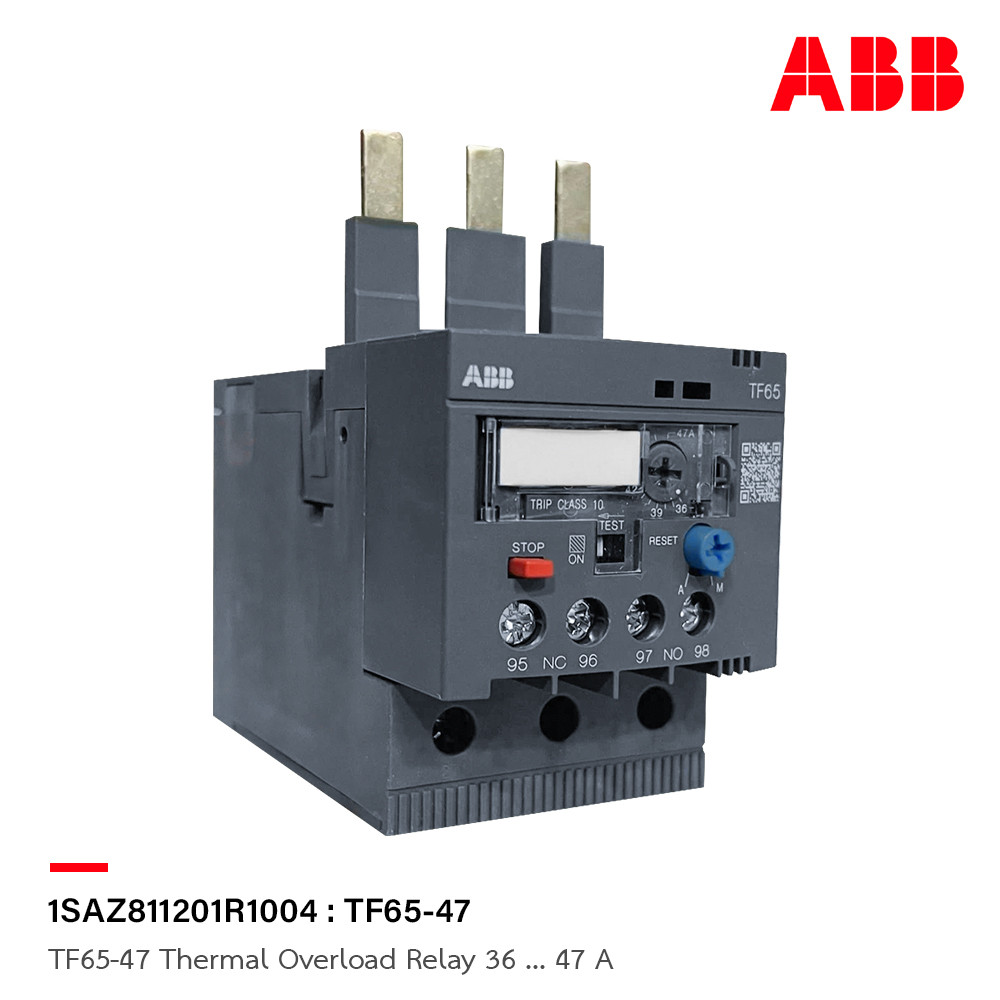 ABB Thermal Overload Relays (TF65) สำหรับคอนแทคเตอร์รุ่น AF40-AF65 | TF65-47 1SAZ811201R1004 | ACB