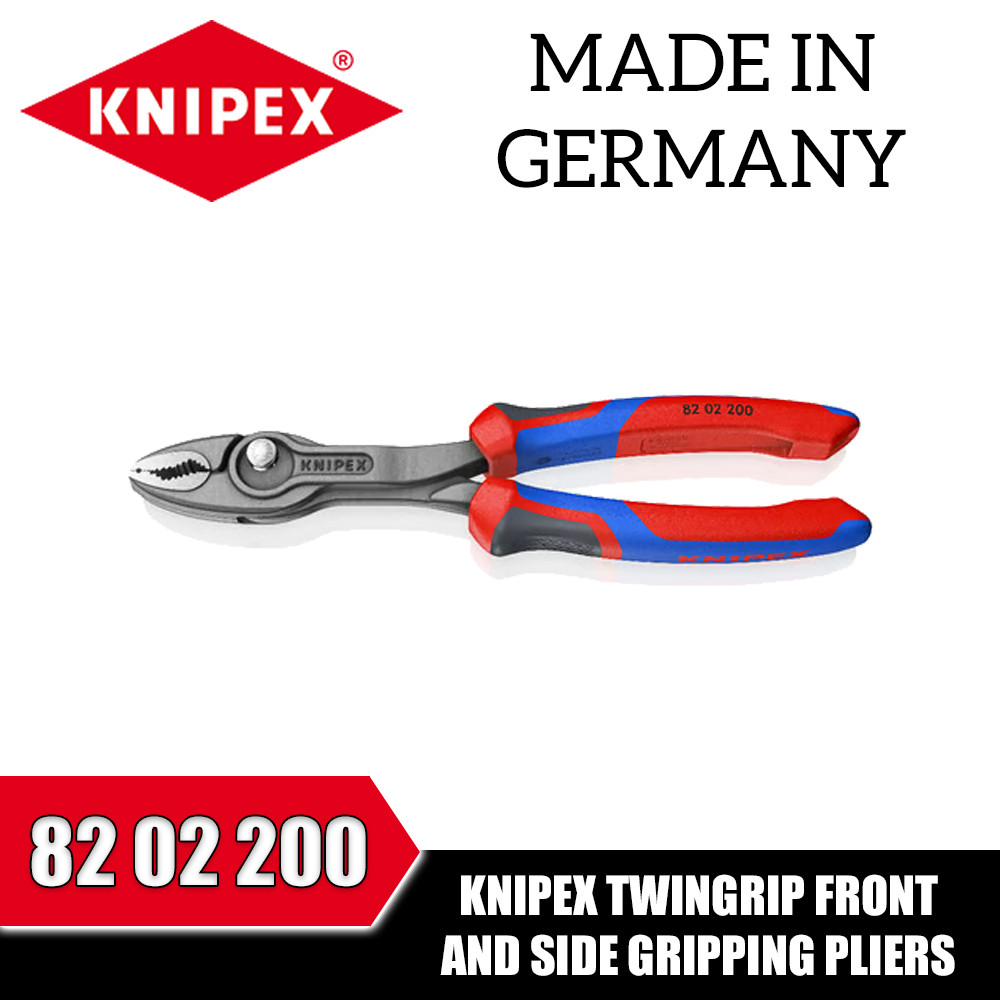 KNIPEX 82 01 200/82 02 200 TwinGrip คีมจับหน้าและด้านข้าง