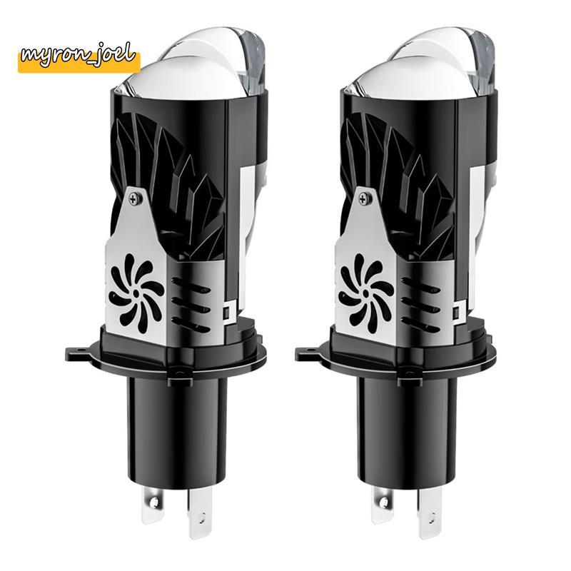 2 ชิ้น H4 เลนส์ LED หน้ารถหลอดรถ H4 LED ไฟหน้า H4 Mini โปรเจคเตอร์ LED สําหรับไฟหน้ารถจักรยานยนต์ H4