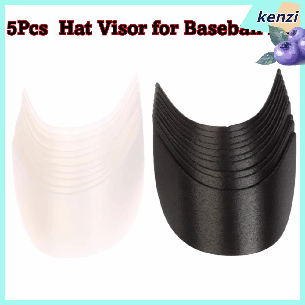 KENZI 5 ชิ้นหมวกปีกใส่, กว้าง Brim รูปร่าง PE หมวก Visor ใส่, รูปร่างยึด Plug-In โครงสร้างหมวก Visor Stiffener Sเบสบอลอุปกรณ์เสริม