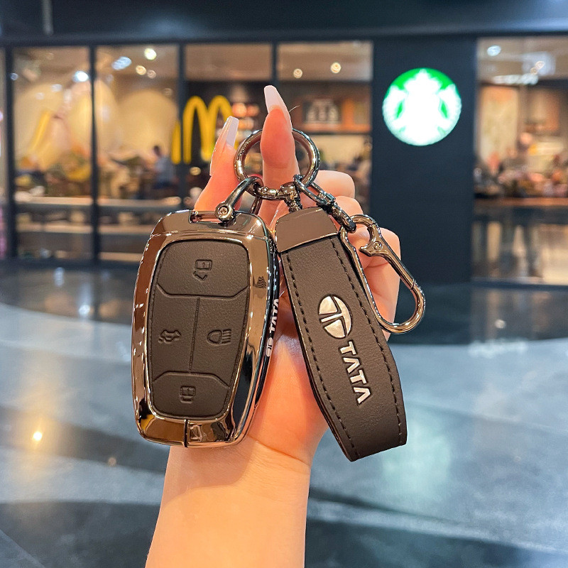 คุณภาพสูง-เหมาะสําหรับอินเดีย TATA Nexon TATA Safari ฝาครอบกุญแจรถ Altroz/Nexon Key Shell กระเป๋าหัว