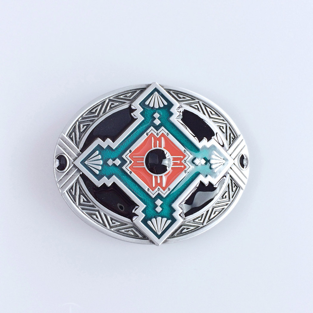 Denim Good Partner Peace Totem Belt Buckle < Hoppie Peace Totem > เข็มขัดนูนโลหะหัวเข็มขัด