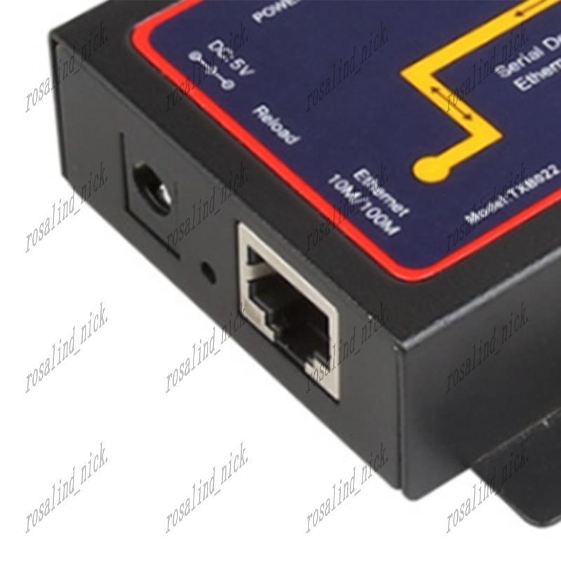 [Rosalind_Nick]อุปกรณ์แปลง Modbus Serial RS232 RS485 RS422 เป็นอีเธอร์เน็ต RJ45 ถึง RS232+RS485 Serv