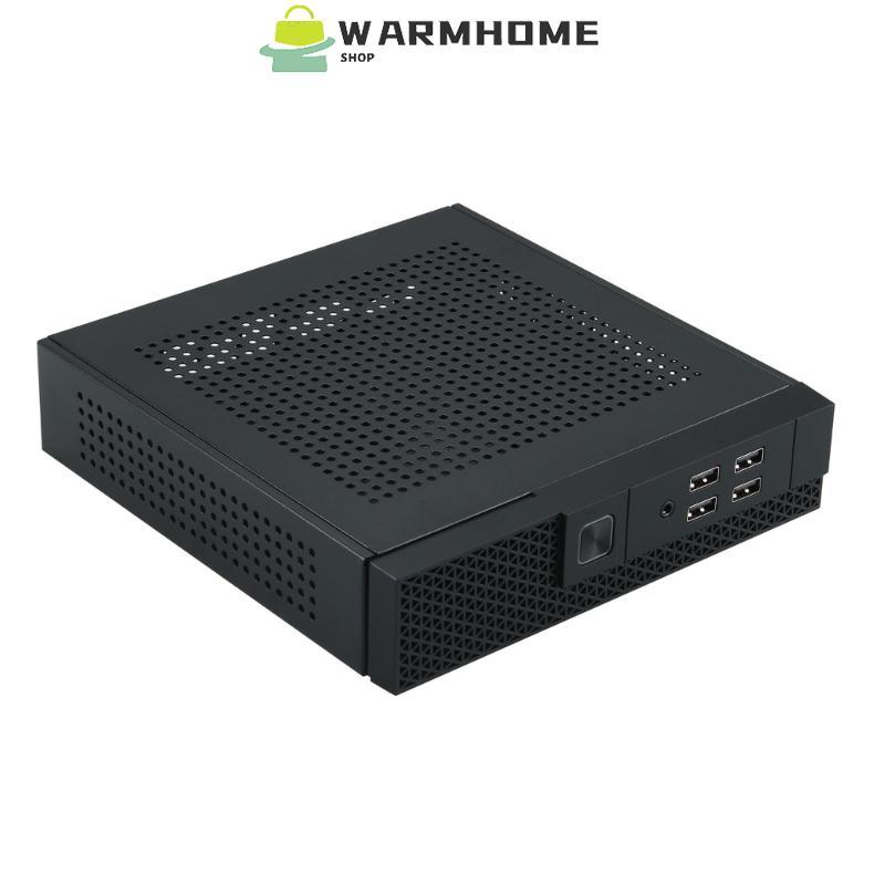 Warm TX07 Mini ITX คอมพิวเตอร์แชสซี HTPC โฮสต์กรณี USB ITX Enclosure PC คอมพิวเตอร์แชสซีเดสก์ท็อปกล่อง Easy to Instal