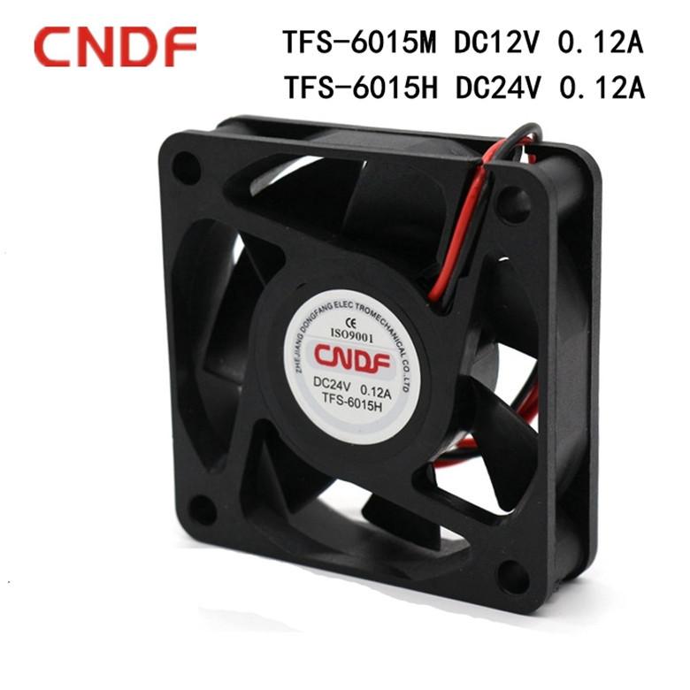 CNDF TFS-6015H DC พัดลมระบายความร้อน DC12V/24V DC พัดลม 6 ซม. พัดลมอินเวอร์เตอร์