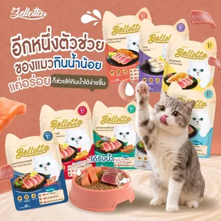 อาหารเปียกแมว Bellotta ยกลัง [48 ซอง] ไม่เติมเกลือ ไม่มีสารกันเสีย