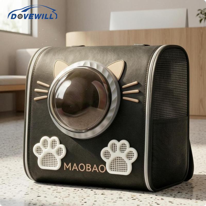 [Dovewill] Structured Cat Backpack Carrier Top Handle Clear Dome Pet Backpack กันน้ํา