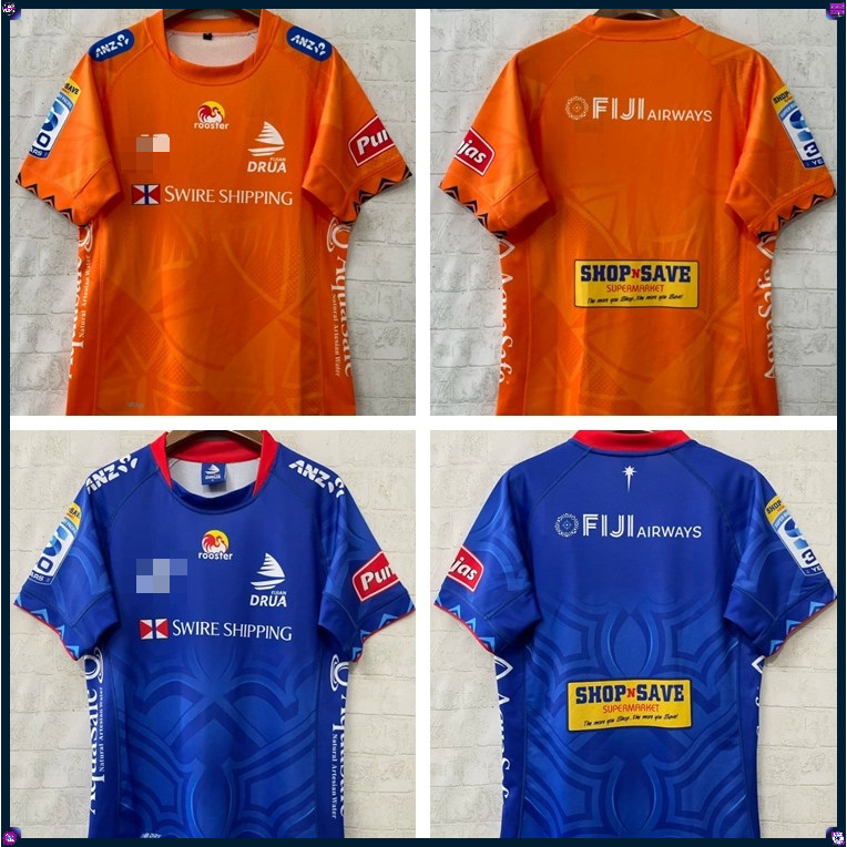 เสื้อรักบี้ 2026 Fiji Home Rugby Jersey Rugby Jersey เสื้อสเวตเตอร์แขนสั้นผู้ชาย