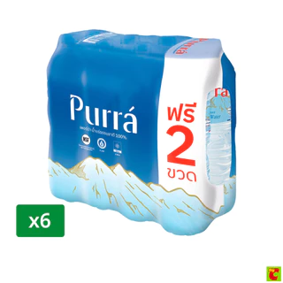 เพอร์ร่า น้ำแร่ธรรมชาติ 100% 1500 มล. แพ็ค 6