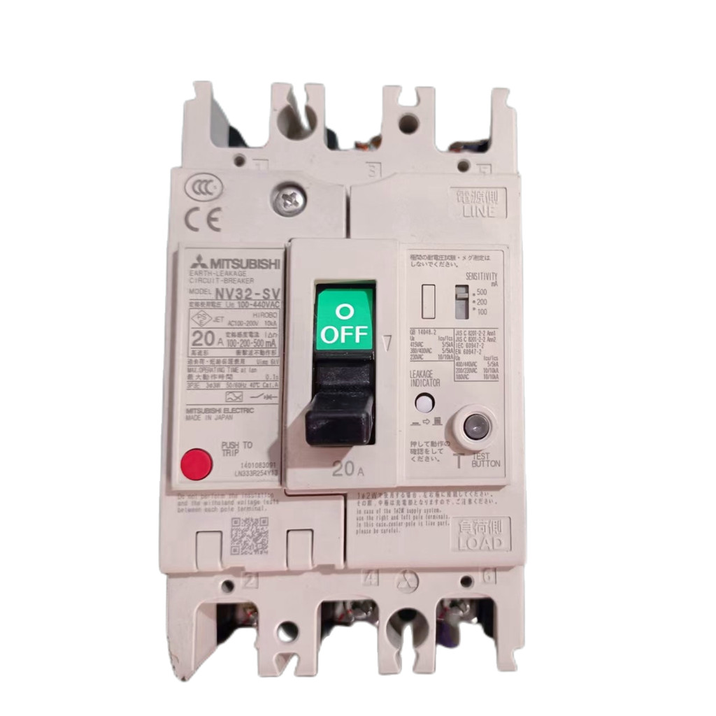 Mitsubishi NV32-SV 3P 32A30A20A15A10A5A เบรกเกอร์รั่ว