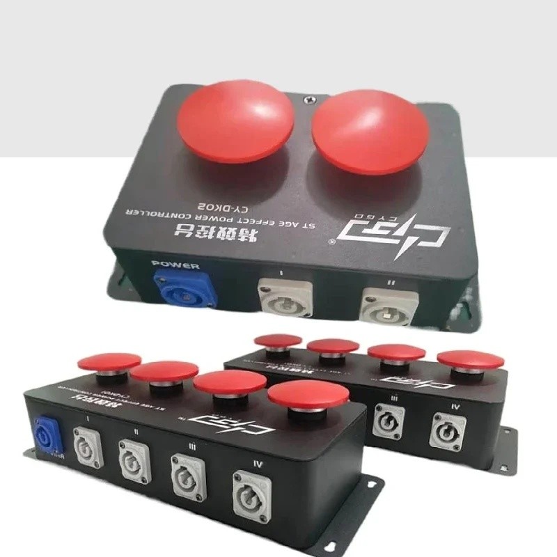 QOM2 คุณภาพสูง 90V-240V Co2 Jet คอลัมน์ไฟฟ้าคอนโซล Bar Blizzard สีกระดาษเครื่อง Controller Stage Co2