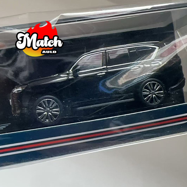 [คลังสินค้าพร้อม] HJ64 1: 64 Lexus LX600 โมเดลรถโลหะผสมสีดํา