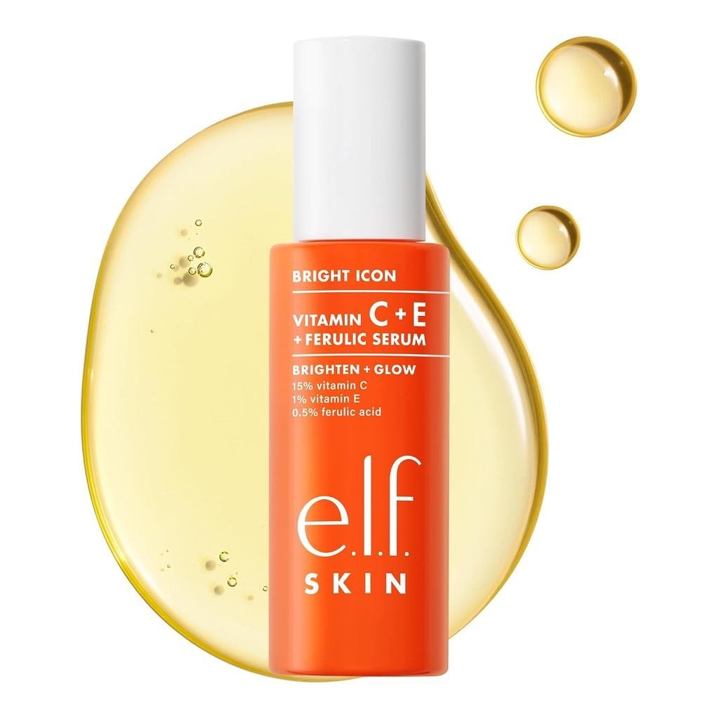 เอลฟ SKIN Bright Icon Vitamin C + E + Ferulic Face Serum, Brightening & Soothing พร้อมวิตามินซี 15%,