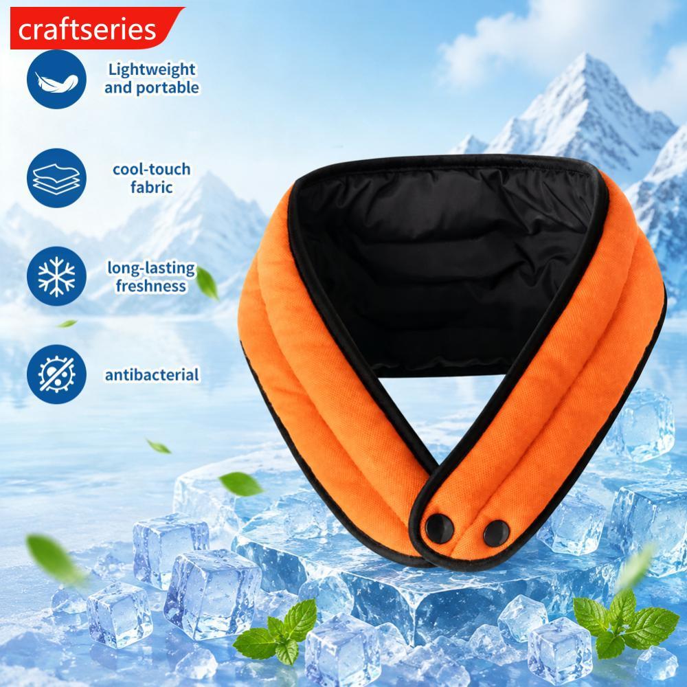 CRAFTSERIES 1PC ฤดูร้อนทางกายภาพ Cooling Ice คอ Gaiter Long-Lasting Coolness Anti-Heat คอห่อสําหรับข