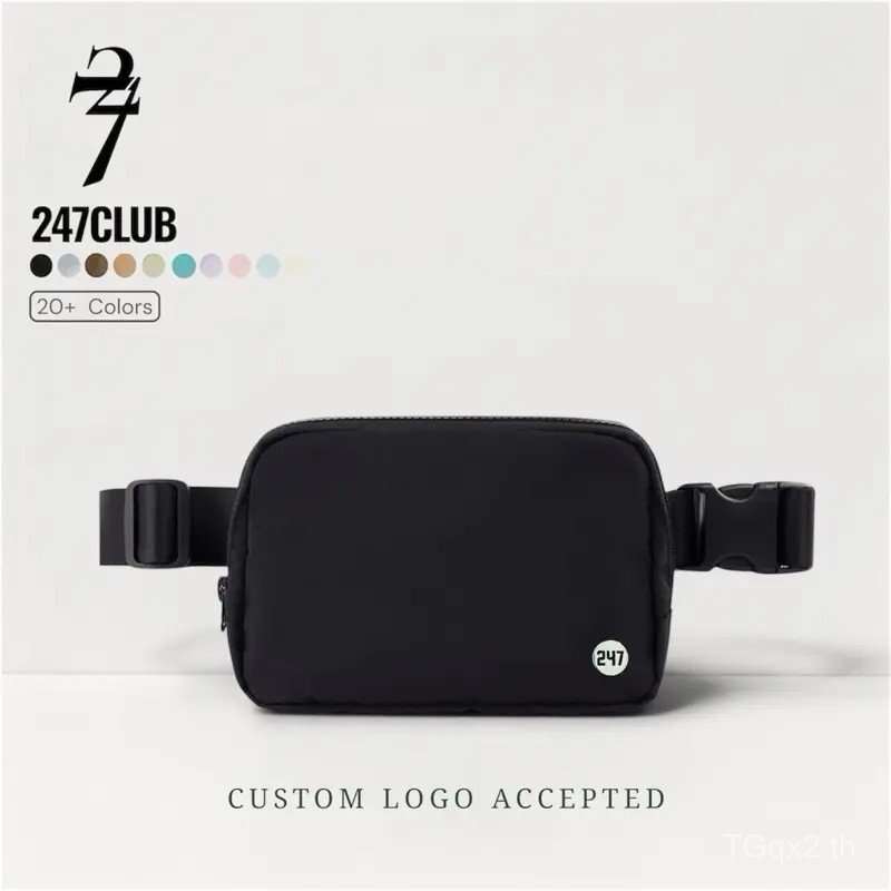 247CLUB Uniform Premium Color Matching Waterproof Sports Nylon Adjustable Crossbody กระเป๋าคาดเอว ZB