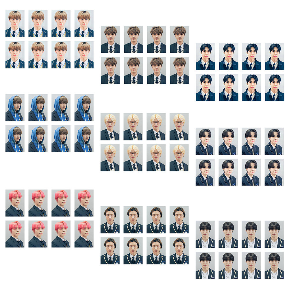 NCT 127 SCHOOL ชิ้นของ Foto fotofoto CITY ID PHOTO寸