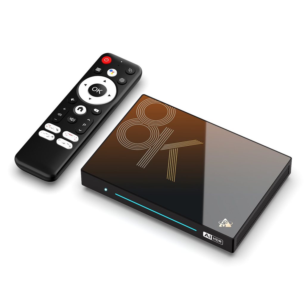 จัดส่งในวันเดียวกัน สไตล์ใหม่ H96 MAX M9S Set Top box RK3576 8K HD AI tv box Android 14 wifi6 Cross-
