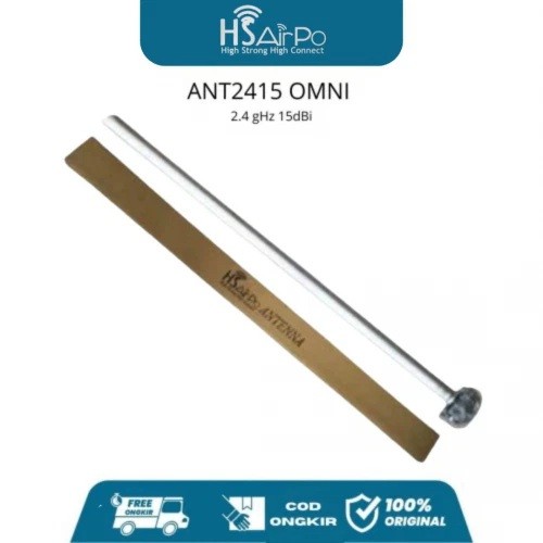 HS AIRPO OMNI FIBERGLASS ANTENNA 2.4GHZ 15DBI