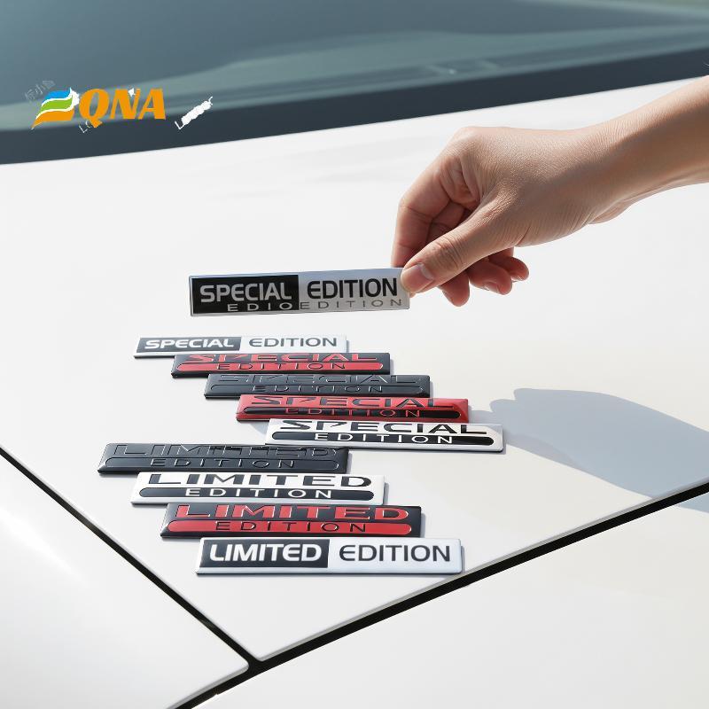 [QNA] พิเศษจํากัด 3D อลูมิเนียมโลโก้รถรูปลอก Self-Adhesive Scratch-Resistant Trunk Badge Stier สําหรับ Auto Decor Accessory ใหม่