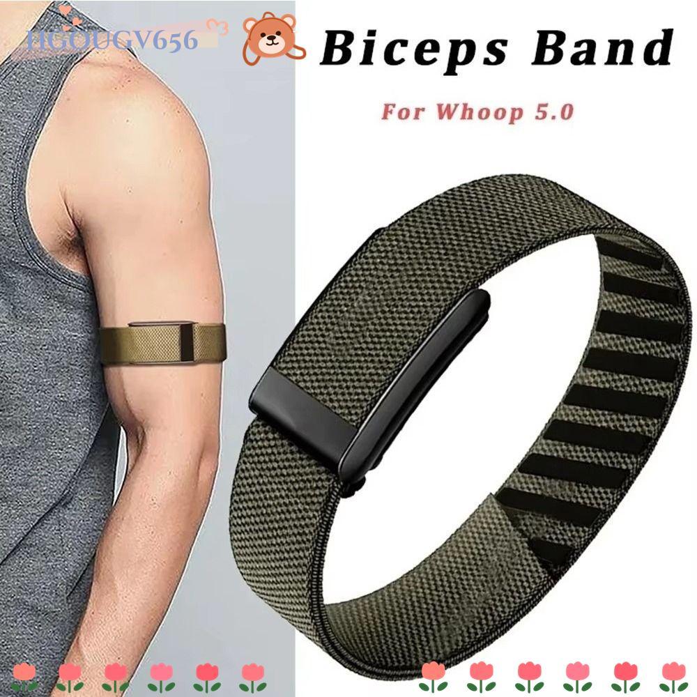 HGOUGVT Fitness Band,เปลี่ยนBicepสําหรับ Whoop 5.0,คุณภาพสูงBreathableไนลอนยืดหยุ่นTrackerสําหรับ Wh