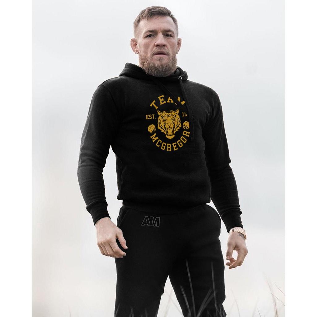 UFC Mouth Cannon Conna McGregor MMA สไตล์เดียวกันฟิตเนสTiger Pullover Sweatshirt Men Jacket Fighting