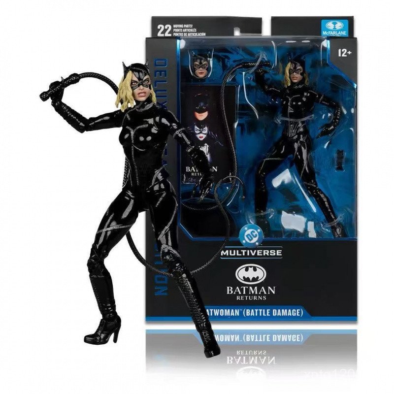 พร้อมสต็อก McFarlane DC Multi-Universe Batman Return Deluxe Theatrical Version Catwoman Battle Damag