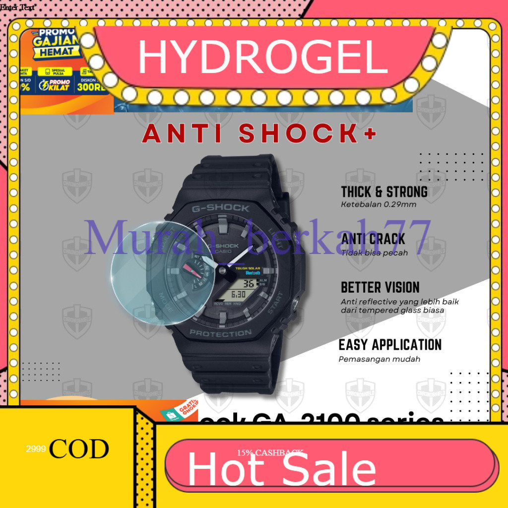 ANTI-SCRATCH HYDROGEL สําหรับ Casio G-Shock GA2100 GA 2100 B2100