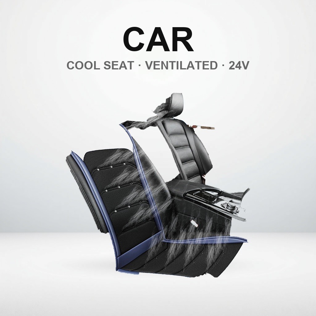 Car Seat Cooler Cool Car Seat for Vehicles 12V/24V【Rapid Cooling, 2 Extra-Large Powerful Fans】Cool S