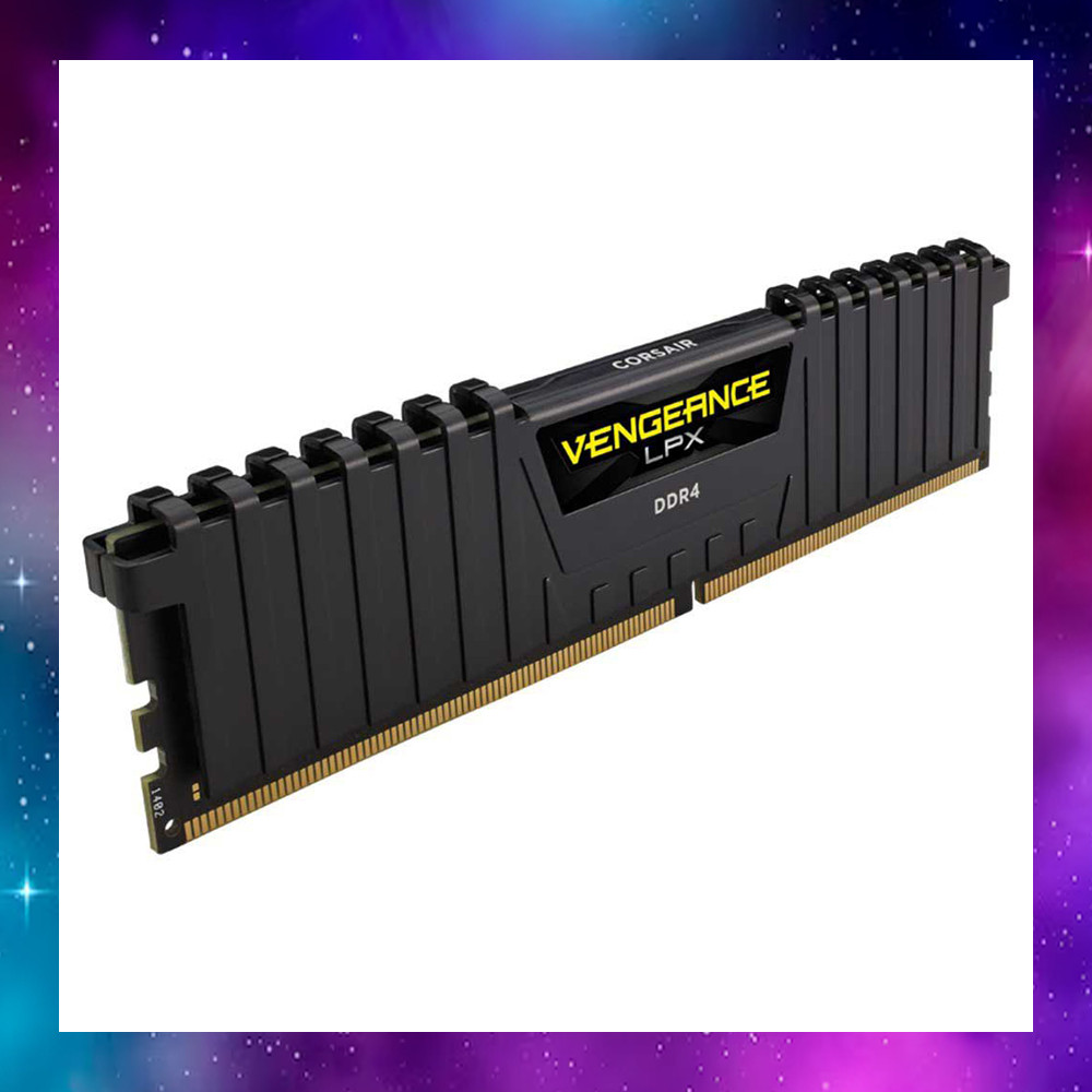 8GB (8GBx1) DDR4/2400 RAM PC (แรมพีซี) CORSAIR VENGEANCE LPX CMK8GX4M1A2400C16 ใช้งานปกติ ประกันLT