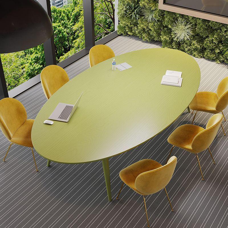 Solid wood dining table, conference table, office reception and meeting table and chair set, dining 