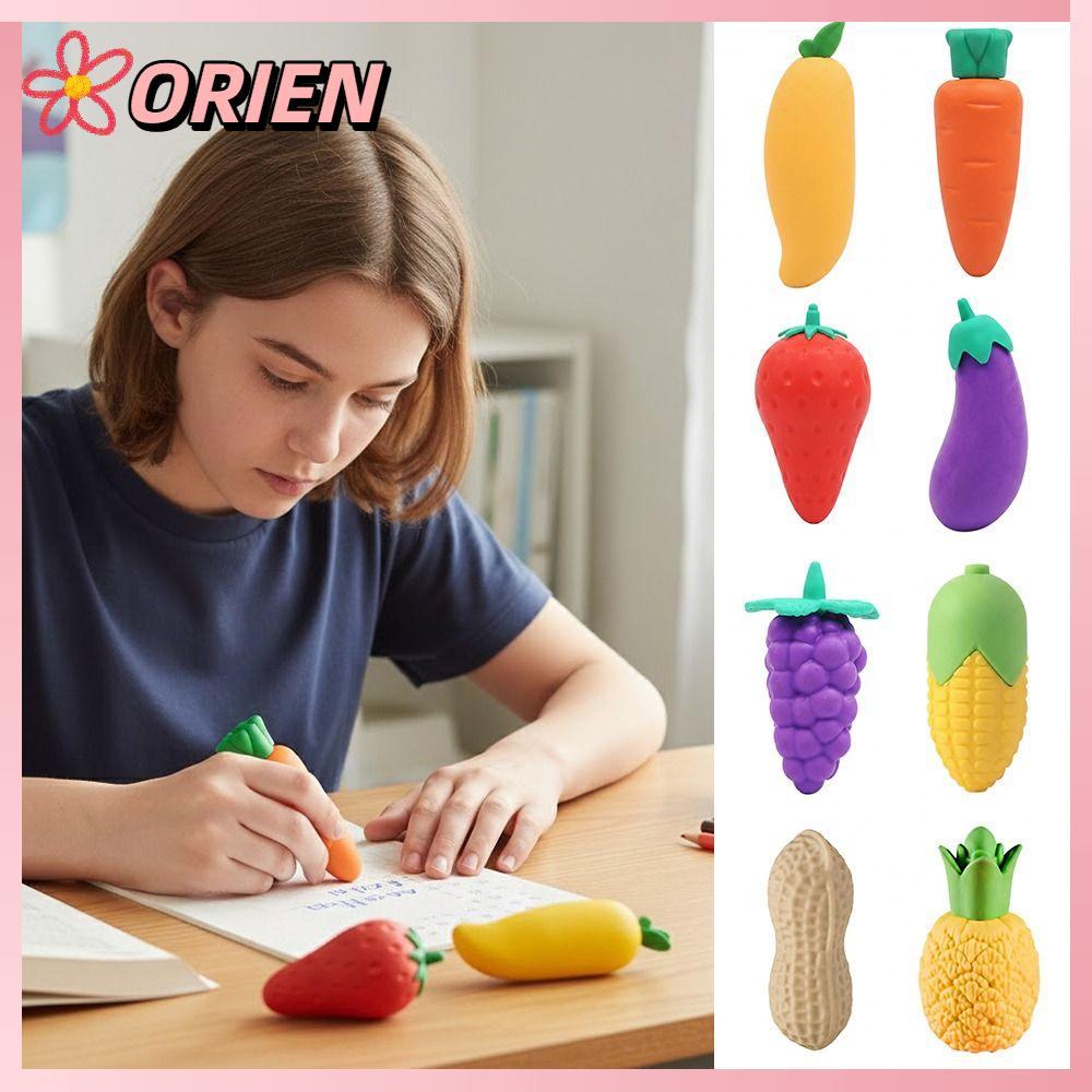 ยางลบ ORIEN โดยไม่ต้องทําเครื่องหมายยางลบดินสอขนาดใหญ่พิเศษยางลบแก้ไขรูปร่างผลไม้ทนทานนักเรียน