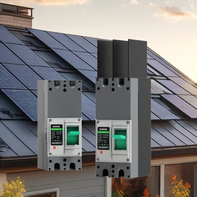 20HQ Suntree 250a 630a 1000v 1200v DC Molded พลาสติกกรณี Circuit Breaker ขายส่งระบบโซลาร์เซลล์ Pv Mc