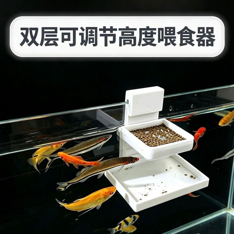 ถังปลา Feeder ติดผนัง Feeder Tube ขนาดเล็กขนาดเล็ก Fixed Point Feeder Tube Fish Feeder Feeder 8.25