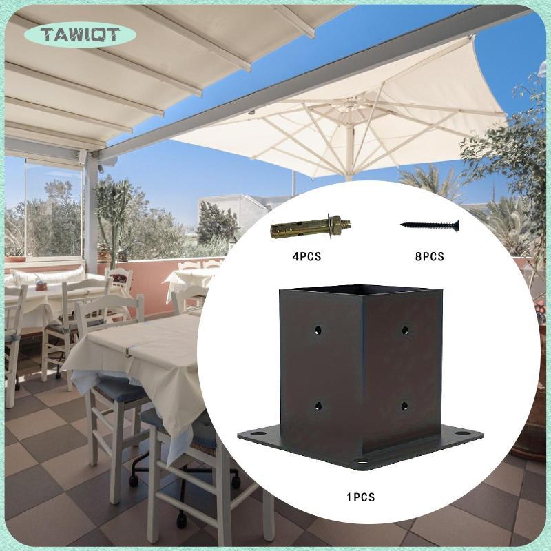 [tawiqt.th] Pergola Bracket โพสต์ฐานสกรูฮาร์ดแวร์งานไม้โพสต์วงเล็บ Anchor ฐานสําหรับ Courtyard DIY โ