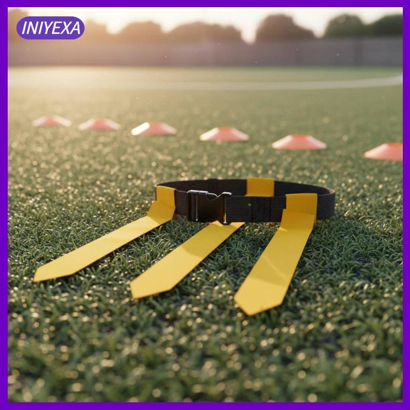 [Iniyexa] Flag Football Set 2-Team Colours Football Flag Belt Kit Safe Play for PE Class