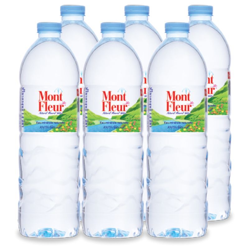 มองต์เฟลอน้ำแร่ 1ลิตร แพค 6 Mont Fleur Mineral Water 1ltr. Pack 6 [หมายเลขบาร์โค้ด 8851530150039 ]