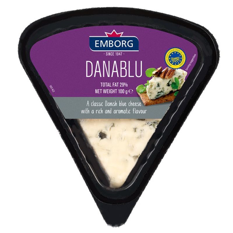 เอ็มบอร์คดานาบลูชีส 100กรัม Emborg Danablu Cheese 100g. [หมายเลขบาร์โค้ด 5701215942486 ]