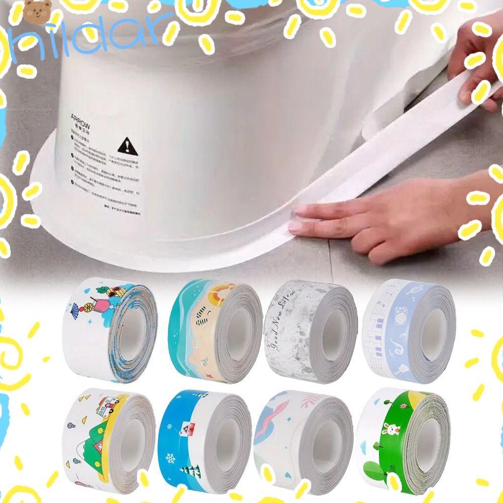 HLAR เทปกาว,กันน้ํา 3.2 เมตร/ม้วนตะเข็บเทปกาว,Professional Self Adhesive PVC Anti-Mildew Shower Tile