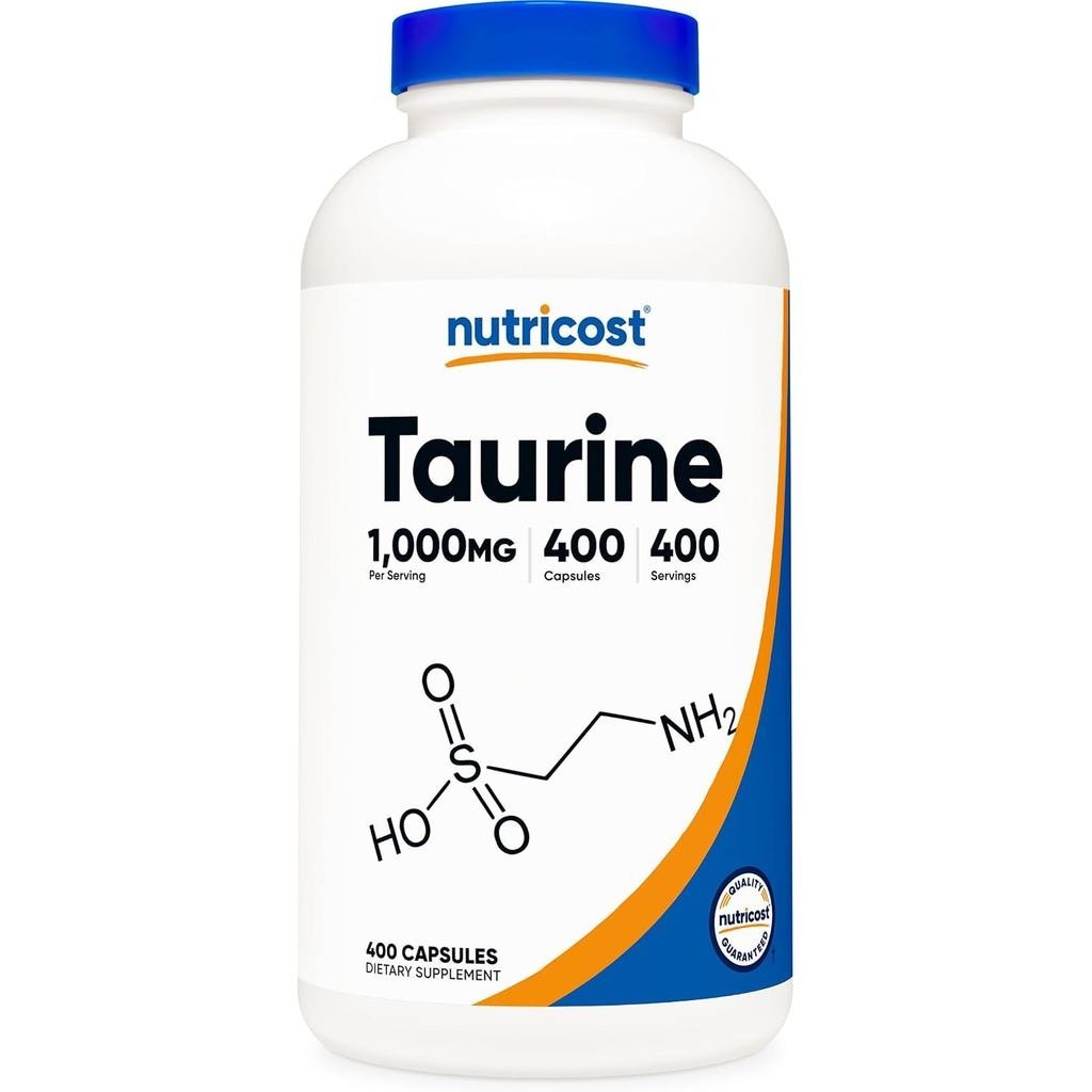 Nutricost Taurine 1000mg, 400 Capsules